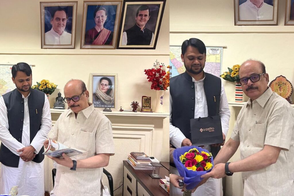 Dr Mohammed Shoaib met with Tariq Anwar, the National General Secretary of the All India Congress Committee (AICC)