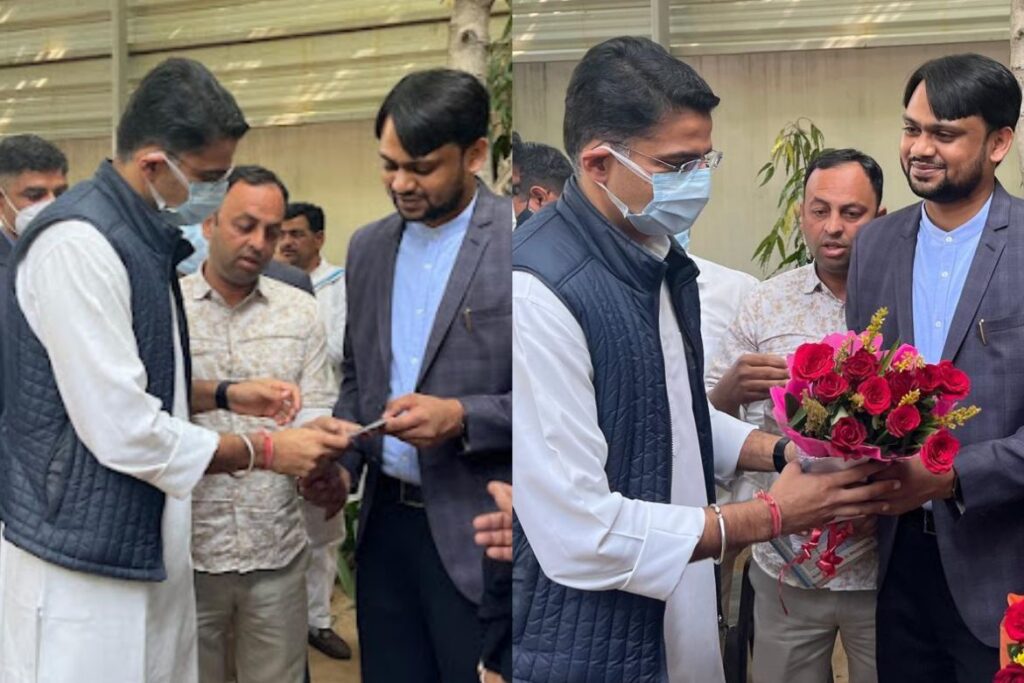 Dr. Mohammed Shoaib met with former Rajasthan Deputy Chief Minister Sachin Pilot.​