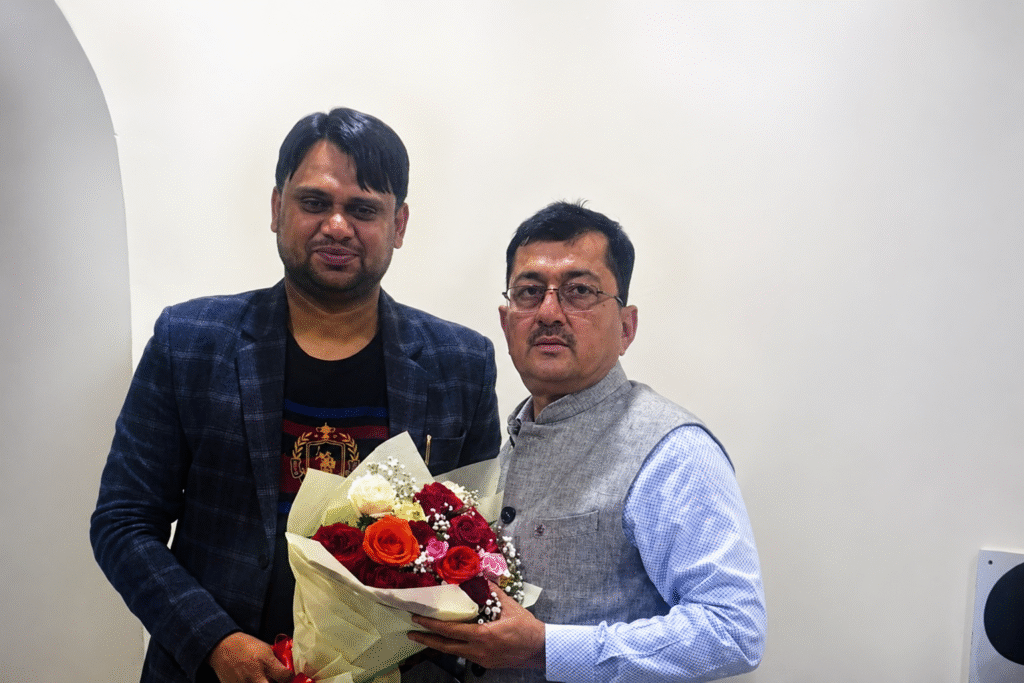 Dr. Mohammed Shoaib With Mr. Amjad Khan Superintendent of Police